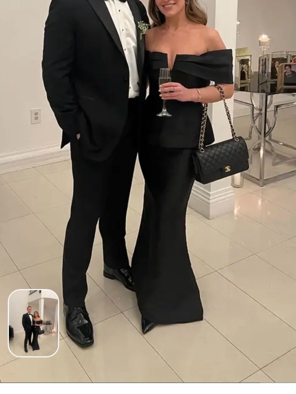 Zac Posen Off-Shoulder Gown